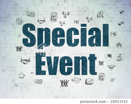 Business Concept: Special Event On Digital Data - Stock Illustration ...