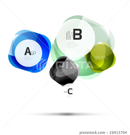 Vector glossy square elements Vector glossy square elements 28913704