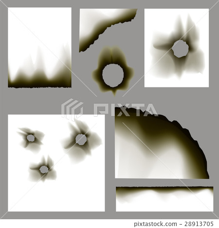 Realistic Burnt Holes and Scorched Papers 28913705