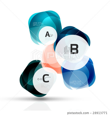 Glass glossy abstract stones with text. Abstract 28913771