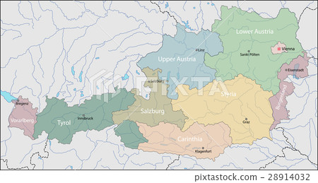 Map of Austria 28914032