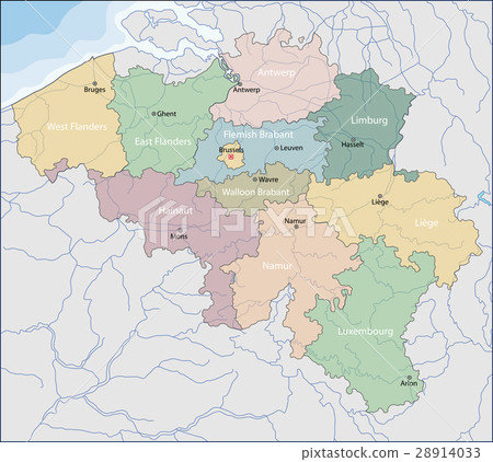 Map of Belgium 28914033