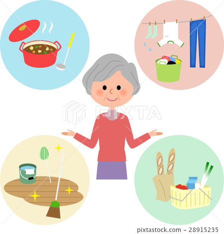 Senior female housework Senior female housework 28915235