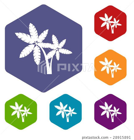 Palma icons set - Stock Illustration [28915891] - PIXTA