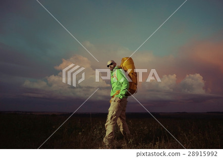 extreme brutal man traveler wildlife autumn 28915992