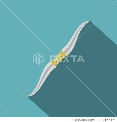 Throwing knife icon, flat style Throwing knife icon, flat style 28916737