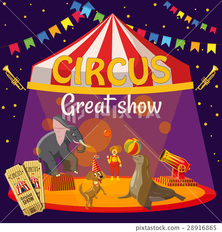 Great circus show concept, cartoon style 28916865