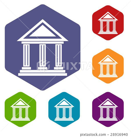 Colonnade icons set Colonnade icons set 28916940