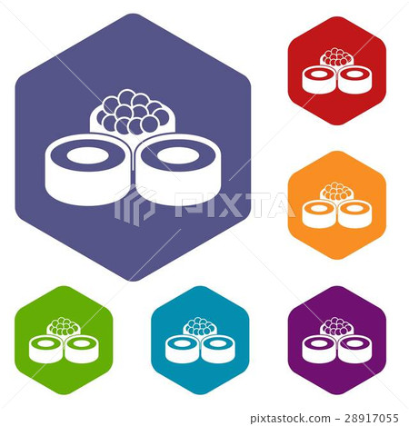 Sushi icons set 28917055