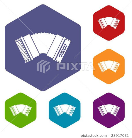 Accordion icons set 28917081