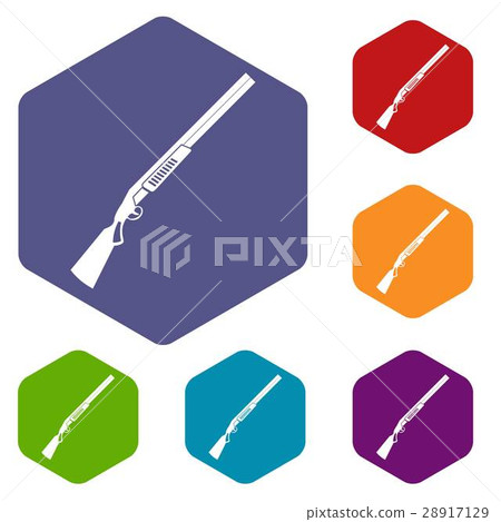 Gun icons set 28917129