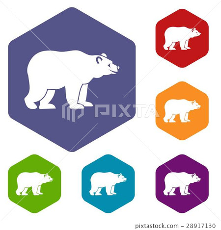 Bear icons set Bear icons set 28917130
