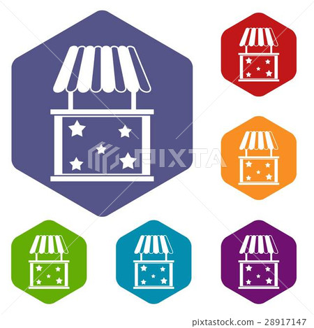 Kiosk icons set Kiosk icons set 28917147