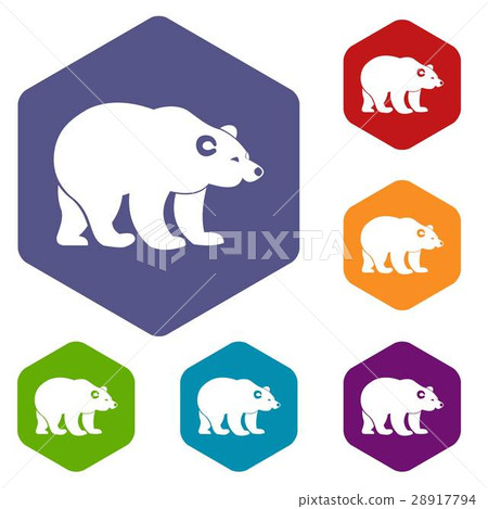 Bear icons set - Stock Illustration [28917794] - PIXTA