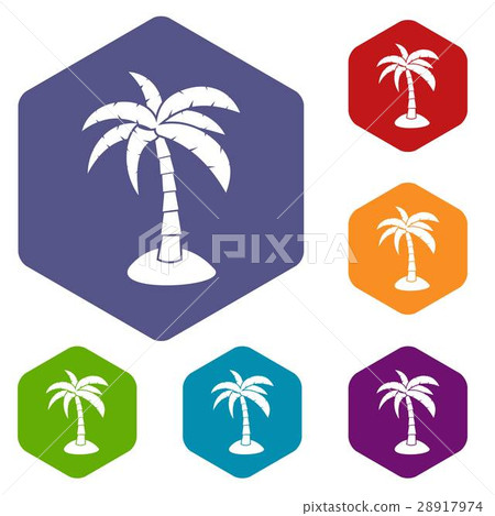 Palm icons set 28917974