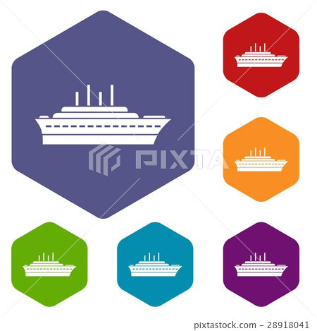 Ship icons set - Stock Illustration [28918041] - PIXTA