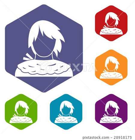 Male shorn icons set 28918173