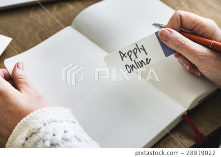 Apply Online Registration Application Networking Online Concept 28919022