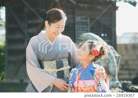 festival day for children of three, five and seven years of age, gran, grandma 28919367