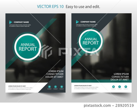 Green black circle annual report Brochure template Green black circle annual report Brochure template 28920519