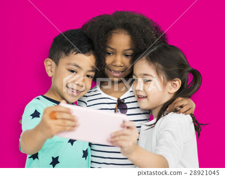 Little Children Selfie Posing Concept 28921045