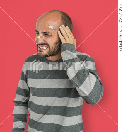 Male Stress Trouble Unhappy Problem Concept Male Stress Trouble Unhappy Problem Concept 28921256