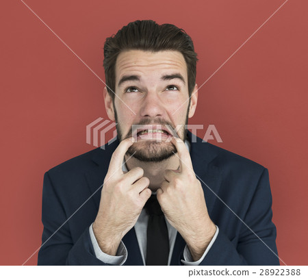 Business Attire Man Silly Sad Face 28922388