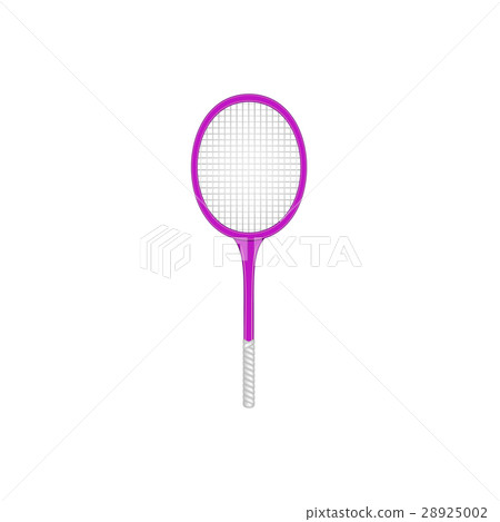 Tennis racket in retro design on white background Tennis racket in retro design on white background 28925002