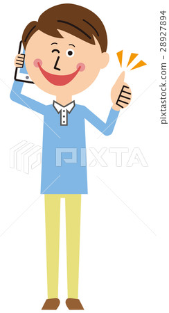 流行家庭成員爸爸說話時，眨眼就好了！ 28927894