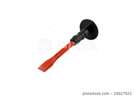 Chisel for concrete work isolated white background Chisel for concrete work isolated white background 28927922
