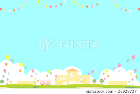 Garden building flag Balloons 28929727