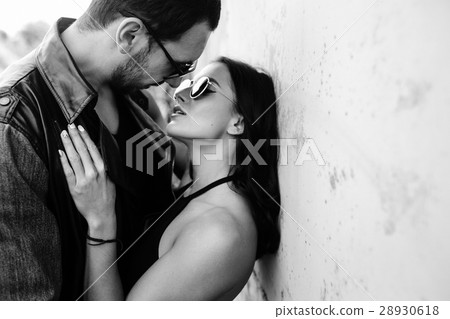 man and woman in an abandoned place 28930618