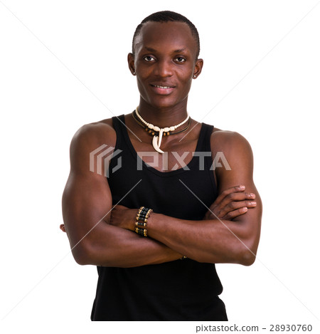 Portrait of sexy muscle man posing in studio Portrait of sexy muscle man posing in studio 28930760