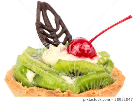 Tart with kiwi closeup Tart with kiwi closeup 28931047