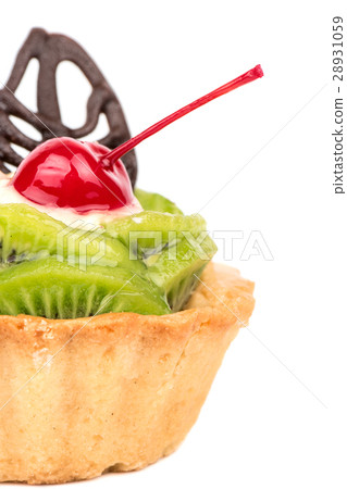 Tart with kiwi closeup Tart with kiwi closeup 28931059