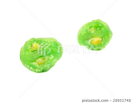 Half of dried green kumquat Half of dried green kumquat 28931748