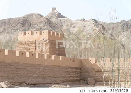 Great Wall Castle Wall City China · Gansu Province Jiayuguan 28931976