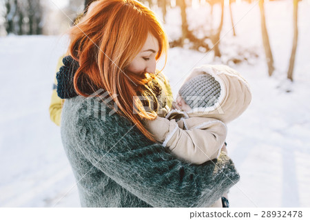 Mom and baby in the park 28932478