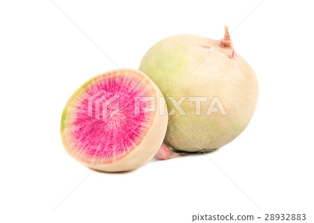 Watermelon radishes and half Watermelon radishes and half 28932883