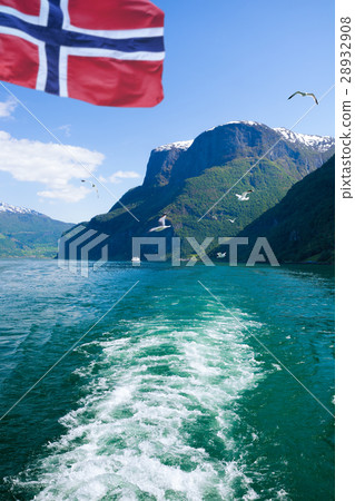 Beautiful fjords near the Flam in Norway Beautiful fjords near the Flam in Norway 28932908