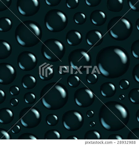 Water drops seamless vector background - Stock Illustration [28932988 ...
