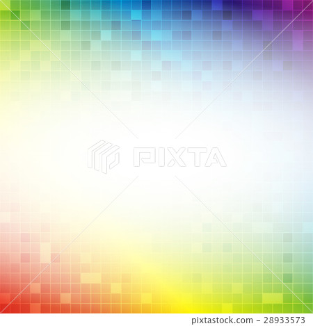 Colorful rainbow square grid mosaic background Colorful rainbow square grid mosaic background 28933573
