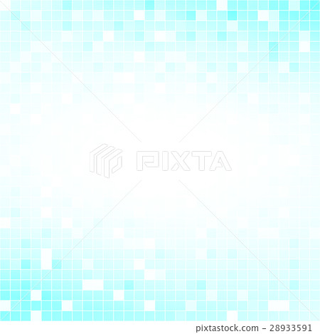 Light Blue Square Grid Mosaic Background Stock Illustration