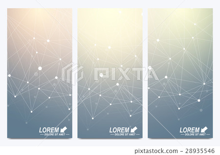 Modern set of vector flyers. Geometric Modern set of vector flyers. Geometric 28935546