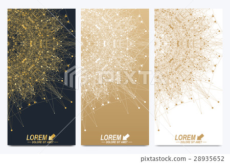 Modern set of vector flyers. Geometric abstract 28935652
