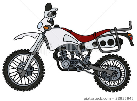 White scramble motorcycle White scramble motorcycle 28935945