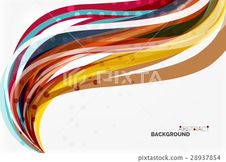 Colorful flowing wave abstract background - Stock Illustration ...