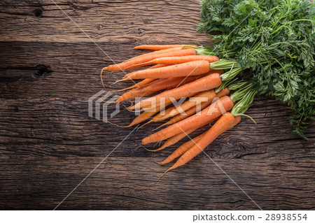Carrot. Fresh Carrots bunch. Baby carrots. 28938554