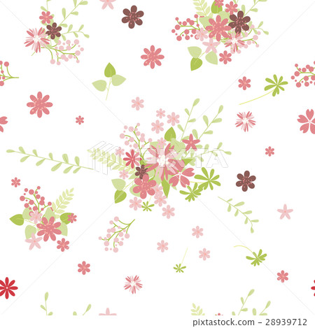 Vintage romantic vector trendy seamless pattern 28939712