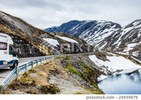 Camper car in norwegian mountains Camper car in norwegian mountains 28939879
